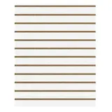 Panneau rainuré Blanc craie, entraxe 10 cm - Fonds rainurés Ligne Store