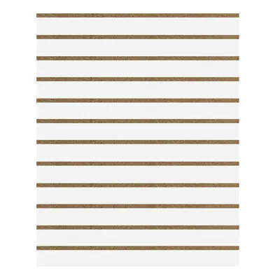 Panneau rainuré blanc 96,2 x 120 cm entraxe 10 cm ép. 18 mm - Panneau rainuré pour gondole - Fonds rainurés Ligne Store