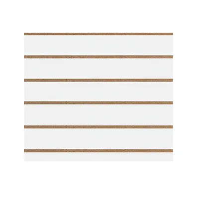 Panneau rainuré Blanc craie, entraxe 15 cm - Fonds rainurés Ligne Store