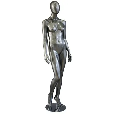 Mannequin femme, finition laquée, jambe droite pliée - Mannequins femmes