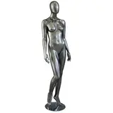 Mannequin femme, finition laquée, jambe droite pliée - Mannequins femmes