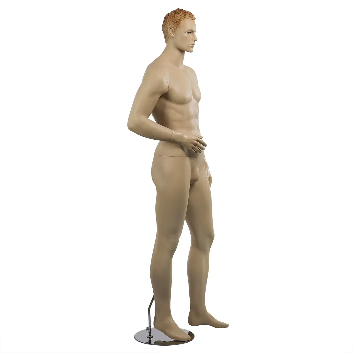 Mannequin homme cheveux sculptés roux H 186 cm Fibre de verre - Chair - Mannequins hommes-2