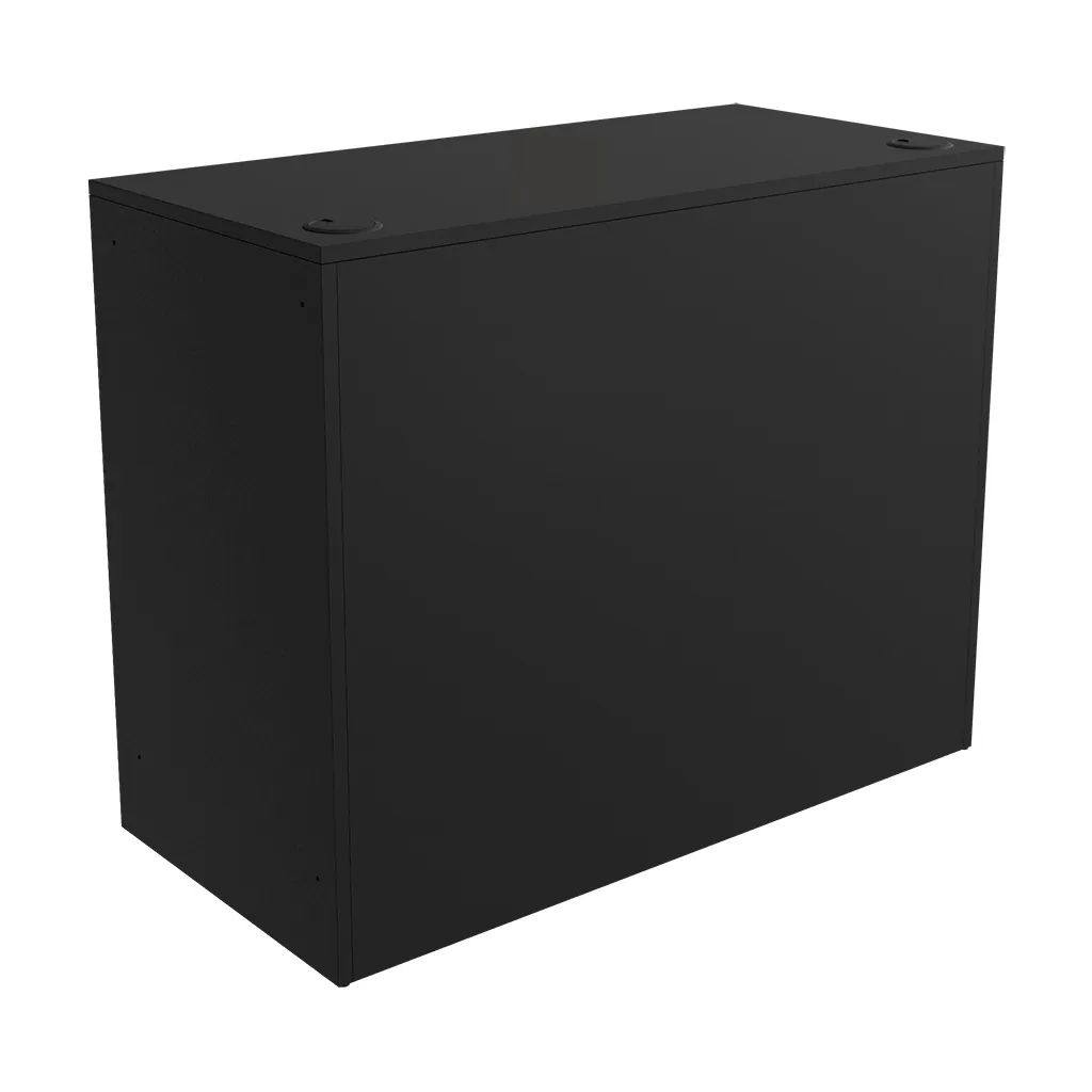 Comptoir d'accueil Soft Black - L 110 x P 53 x H 88 cm - Comptoirs Boutique