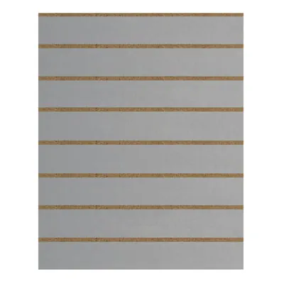 Panneau rainuré gris clair 96,2 x 120 cm entraxe 15 cm ép. 18 mm - Panneau rainuré pour gondole - Fonds rainurés Ligne Store
