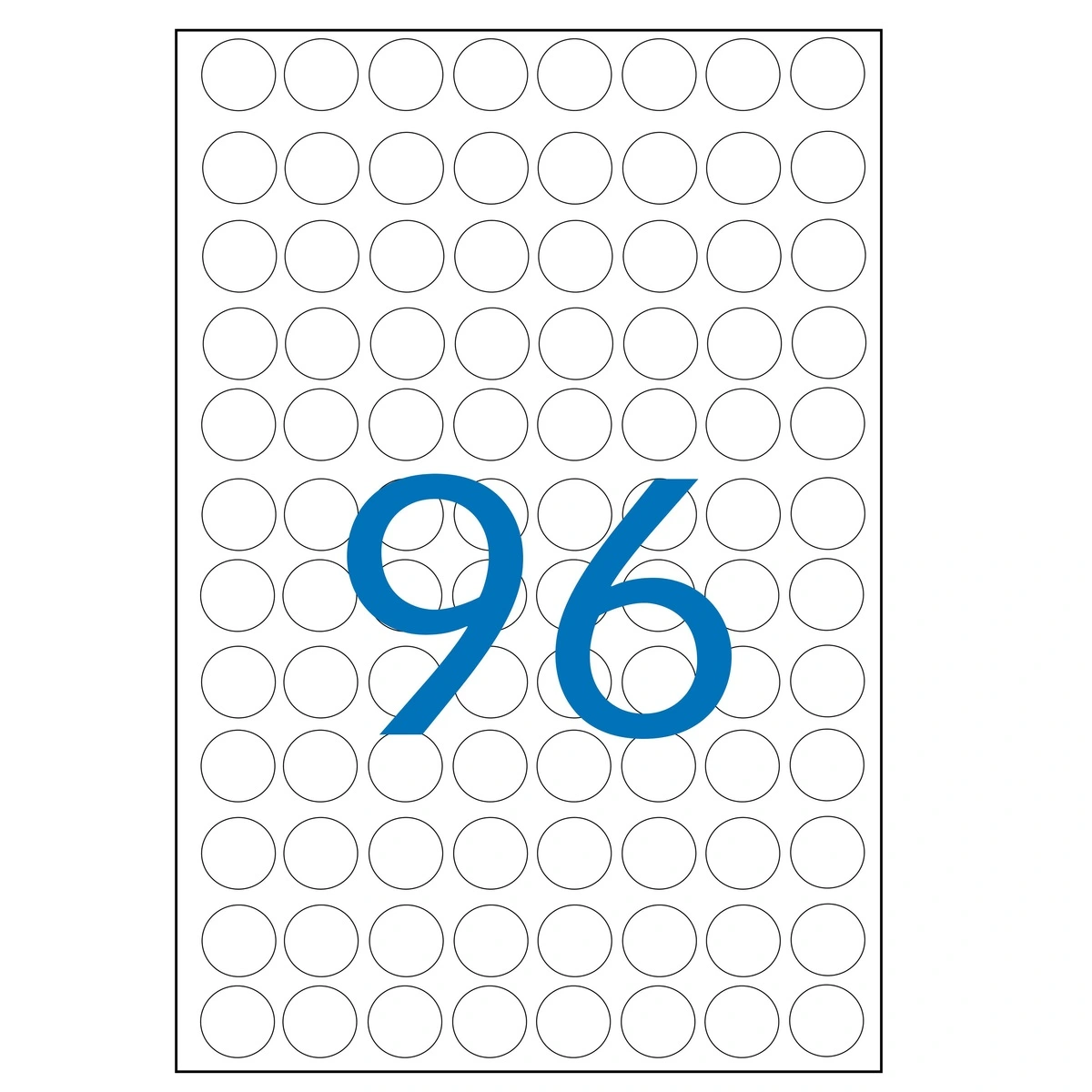 Pastille adhésive permanente Bleue ø 15 mm Agipa - Pastille de signalisation - Étui de 960 - Gommettes de couleur-3