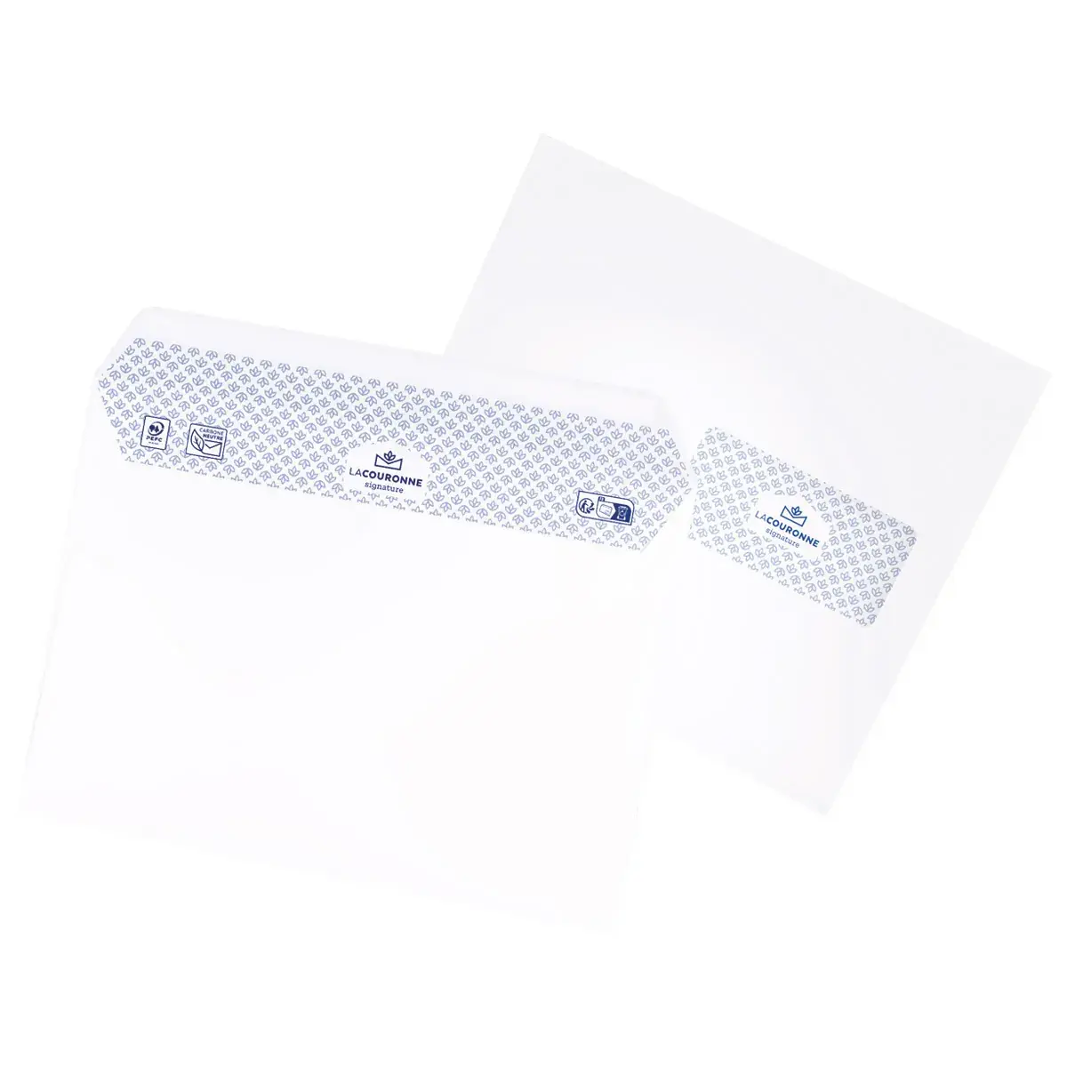Enveloppe C5 blanche avec fenêtre La Couronne Signature 162 x 229 mm 90g – Boîte de 200 - Enveloppes blanches, Enveloppes kraft