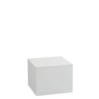 Podium colonne blanc 50 x 50 x 40 cm - Podium cube - Podium de présentation magasin - Podiums de présentation, Présentoirs 3 niveaux