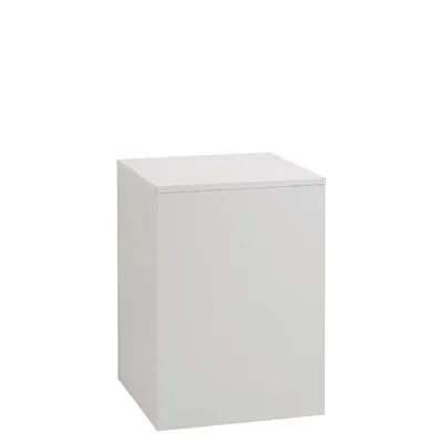 Podium colonne blanc 50 x 50 x 70 cm - Podium cube - Podium de présentation magasin - Podiums de présentation, Présentoirs 3 niveaux