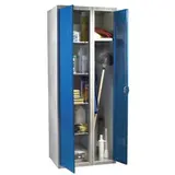 Armoire d'atelier mixte gris / bleu 70 x 50 x 180 cm - Vestiaires
