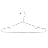 Cintre métal fil avec encoches et barre 40 cm gris - Cintre chemise - Cintre t-shirt - Lot de 100 - Cintres métal