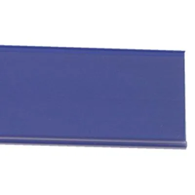 Réglette porte-étiquette adhésive pour tablette L 1000 x H 40 mm - Bleu roi - Réglettes porte-étiquettes pour tablettes