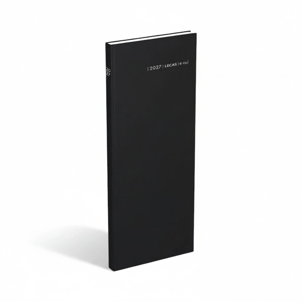 Agenda journalier long 2027 Lecas Euros/Cents 14 x 35 cm - Agendas-Répertoires