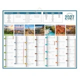 Calendrier bancaire 2027 gamme PLANETE, format mural 43 x 55 cm - Calendriers professionnels