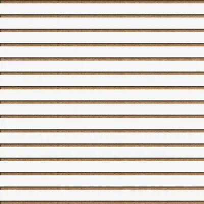 Panneau rainuré entraxe 7,5 cm 120 x 120 cm ép. 18 mm MDF - Blanc – Lot de 2 - Panneaux rainurés