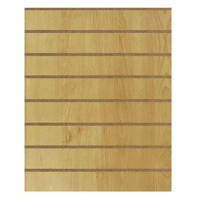 Panneau rainuré hêtre 96,2 x 120 cm entraxe 15 cm ép. 18 mm - Panneau rainuré pour gondole - Fonds rainurés Ligne Store
