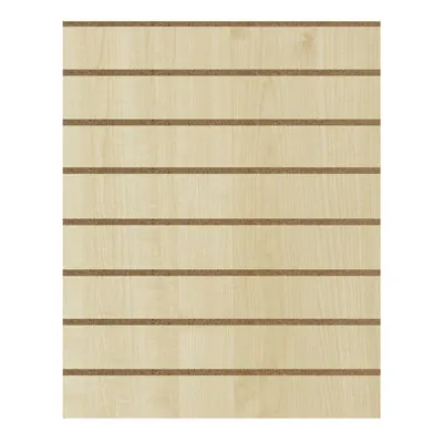 Panneau rainuré érable 96,2 x 120 cm entraxe 15 cm ép. 18 mm - Panneau rainuré pour gondole - Fonds rainurés Ligne Store