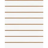Panneau rainuré Blanc Craie, entraxe 15 cm - Ligne Crémawall
