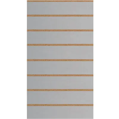 Panneau rainuré Gris clair, entraxe 15 cm - Ligne Crémawall