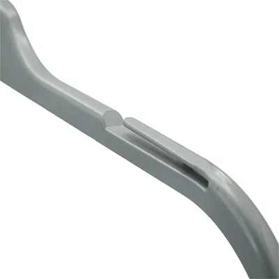Cintre gris plastique avec encoches 41,5 cm - Cintre chemise - Cintre robe - Lot de 100 - Cintres plastique-2