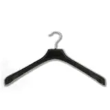 Cintre noir plastique 42 cm épaules larges - Cintre veste - Cintre manteau - Lot de 50 - Cintres plastique