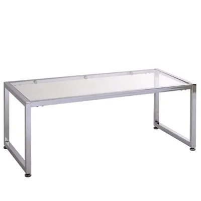 Structure de table métal chromé 95 x 45 x 35 cm - Piètement table - Armature table - Ligne Square 25 chromé