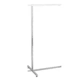 Élément suivant pour gondole centrale Square 25 L 70 x P 62,5 x H 130 cm – Travée d'extension métal chromé - Ligne Square 25 chromé