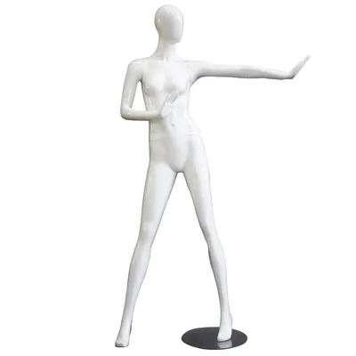 Mannequin femme, finition laquée, bras gauche tendu - Mannequins femmes