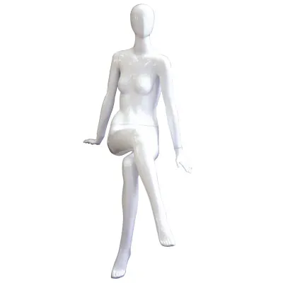 Mannequin femme assise, finition laquée - Mannequins femmes