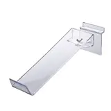 Tablette inclinée pour chaussure pour panneau rainuré 30,5 x 9 cm - Présentoir chaussure mural - Transparent - Porte-chaussures, Supports chaussures