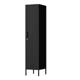 Armoire vestiaire métal 1 porte avec serrure 38 x 46 x 180 cm – Armoire à casier design industriel - Étagères magasins, Présentoirs bois