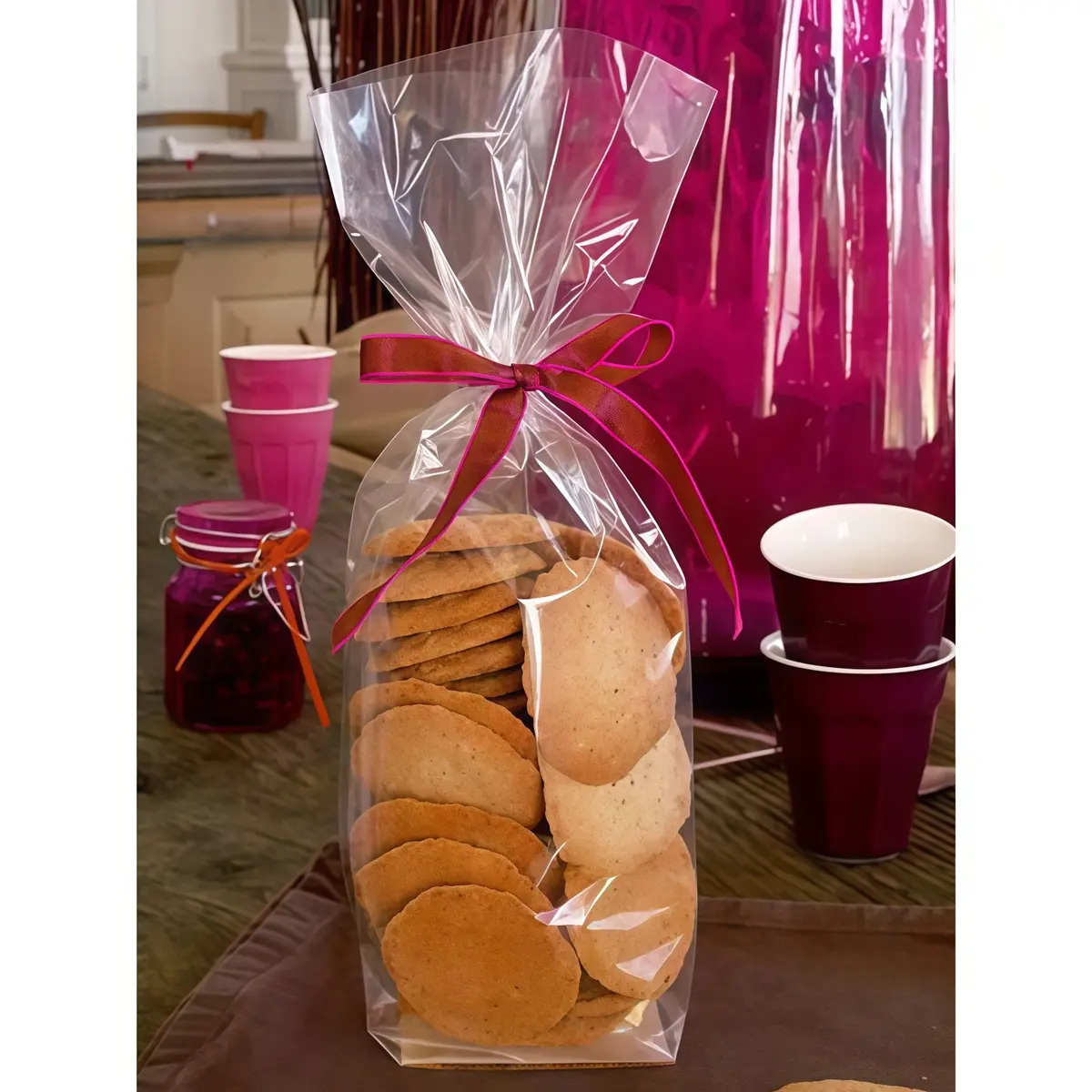 Sachet transparent fond polypro 8 x 15 cm 35µ - Sachet confiserie - Sachet bonbons - Lot de 100 - Sachets bonbon, Sachets confiserie-2