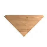 Tablette d'angle pour rayonnage magasin 48 x 48 x 4 cm - Bois - Brun - Tablettes Bois Brut