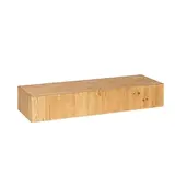Podium vitrine bois 39 x 119 x 20 cm - Socle vitrine - Podium de présentation magasin - Podiums de présentation, Présentoirs 3 niveaux