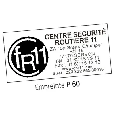 Tampon personnalisé standard 76 x 37 mm Colop Printer 60, 8 lignes - Tampon encreur personnalisé - Tampons personnalisés-2