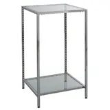 Structure de table métal chromé 65,2 x 65,2 x 110 cm - Piètement table - Armature table - Comptoirs Square 25