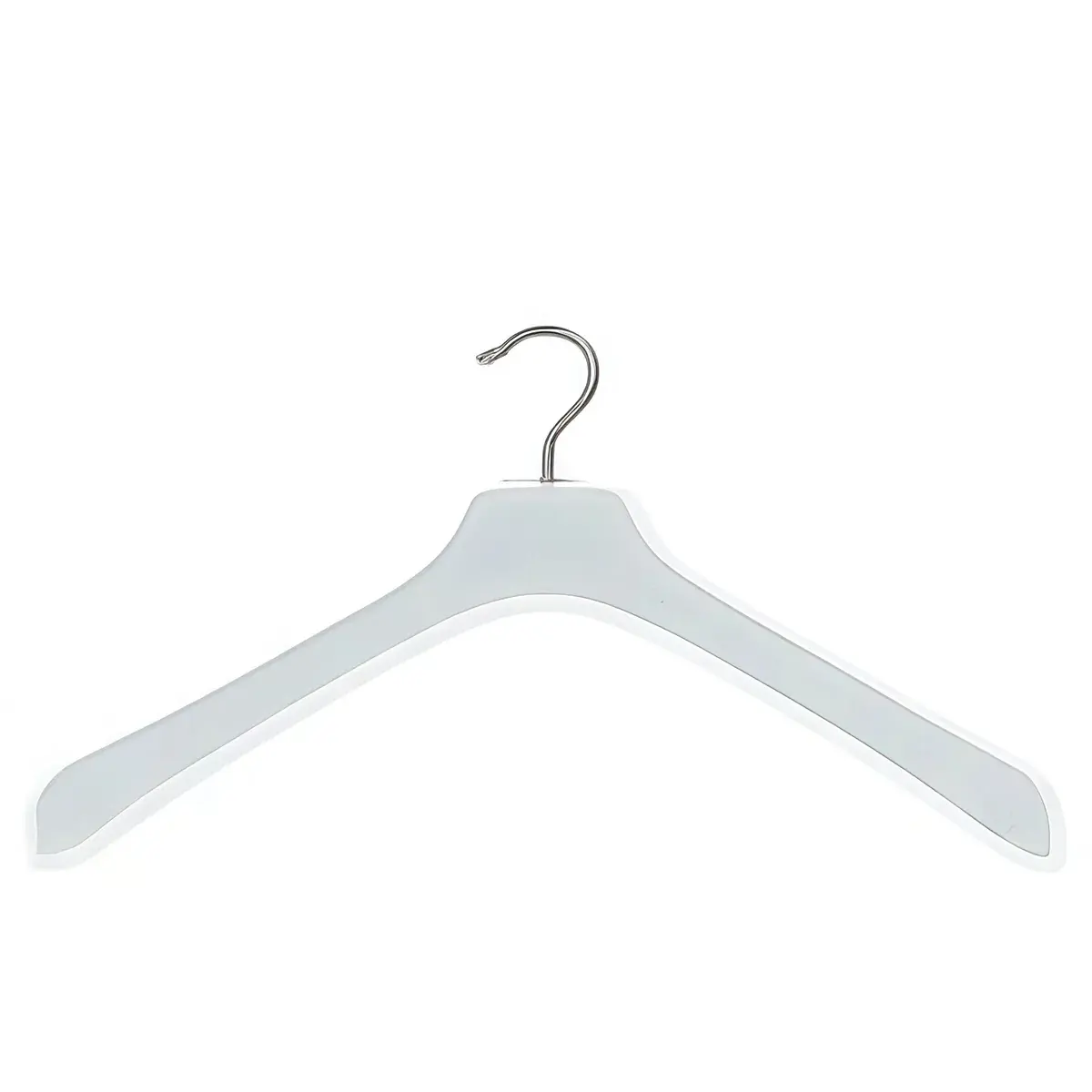 Lot de 50 cintres transparents plastique 42 cm épaules larges - Cintre veste - Cintre manteau - Cintres plastique