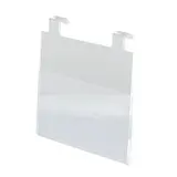 Porte-document A5 horizontal pour panneau rainuré ou grille - Porte-visuels pour grilles
