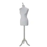 Mannequin couture femme - buste couture femme, taille 38/40, pied tripode, blanc - Bustes mannequins femmes