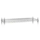 Tablette fil pour charges lourdes Chrom'x 90 x 34,5 cm - Étagères magasins, Présentoirs bois