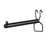 Bras droit pour grille d'exposition L 23 cm Gris Martelé - Broches et Bras pour grilles