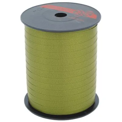 Bolduc vert avocat standard 7 mm x 500 m polypropylène – Ruban cadeau vert naturel - Bolducs unis