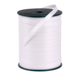 Bolduc blanc standard 7 mm x 500 m polypropylène – Ruban cadeau blanc frisable - Bolducs unis
