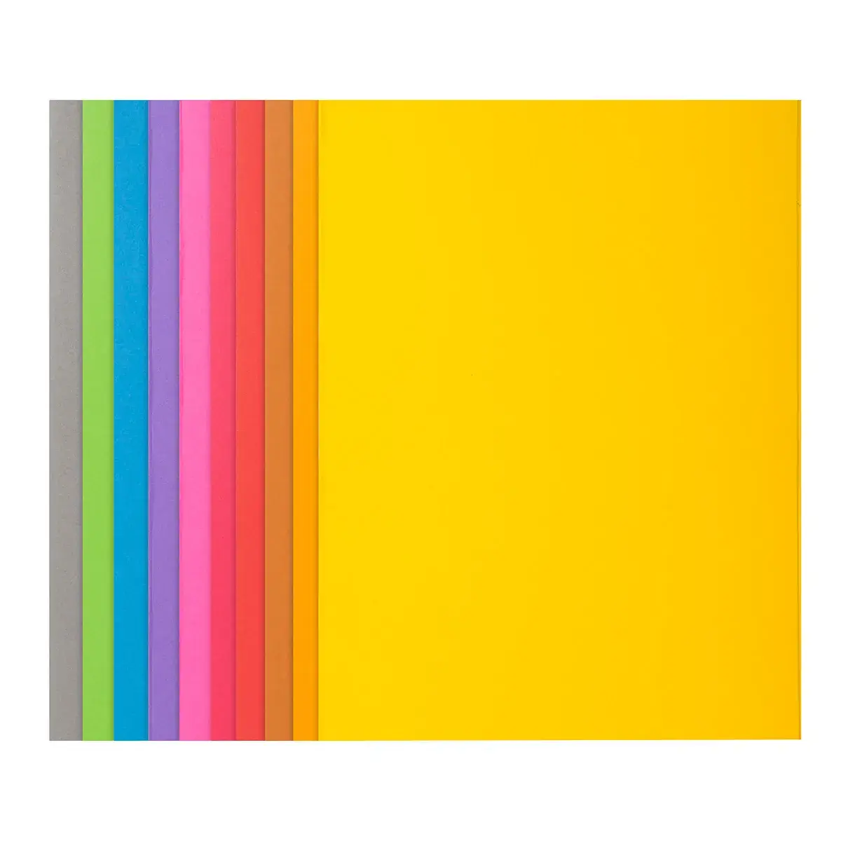 Chemise dossier 24x32cm 210g Rock's Exacompta - 10 couleurs vives - 210g - Paquet de 50 - Chemises à élastique, Chemises dossier