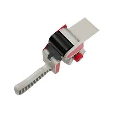 Dévidoir adhésif 50 mm avec frein - Dévidoir scotch emballage - Plastique - Gris / Rouge - Rubans adhésifs et dévidoirs-4
