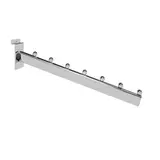 Bras incliné pour fond rainuré avec 7 boules L 35 cm métal chromé tube ovale 30 x 15 mm - Échelles Wall