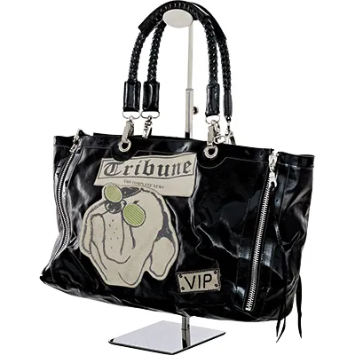 Présentoir réglable porte sac 1 bras H 42 à 70 cm finition inox brossé - Présentoir sac à main - Présentoirs sacs et portefeuilles-2