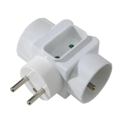 Triplite 2x16A 1x6A 230V - Multiprise triplite - Fiche triple - Prises, Rallonges et Organisateurs de câbles