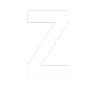 Lettre adhésive Z - Lettres et chiffres adhésifs