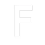 Lettre adhésive F - Lettres et chiffres adhésifs