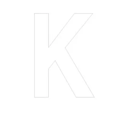 Lettre adhésive K - Lettres et chiffres adhésifs